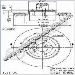 FREN DİSKİ ÖN 147 / 156
