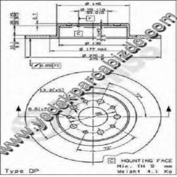 FREN DİSKİ ARKA 156 2002->