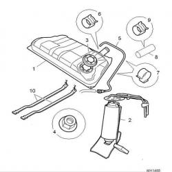 ROVER BENZİN POMPASI KOMPLE ROVER 200/25 WFX101010 - WFX100680