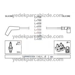 LAND ROVER / RANGE ROVER 4.0 - 4.6 V8 BUJİ KABLOSU TAKIM / NGC103740