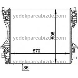 JAGUAR SU RADYATÖRÜ / S-TYPE / XF / XJ / XR858580