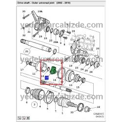 SAAB İÇ AKS MAFSALI (TRİPOD) / 9-5 / 5390547