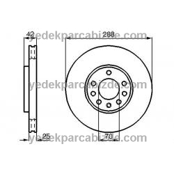 SAAB FREN DİSKİ ÖN 15 INCH / 9-5 / 5390786