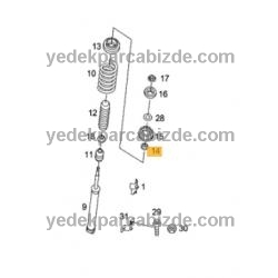 AMORTİSÖR TABLA BİLYASI ÖN FORTWO