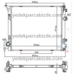 NISSAN SU RADYATÖRÜ 1,6 DCİ / QASHQAI / 2007-2013 / 214104EB0A