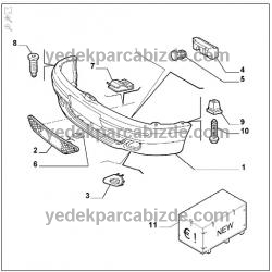 ALFA ROMEO 145 / 146 ÖN TAMPON IZGARASI 46549759