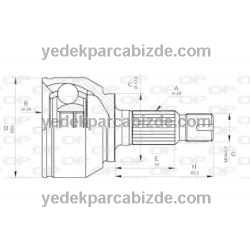 ROVER AKS KAFASI DIŞ MG-ZT / 75 TDJ100590 - TDJ100591 - GCV1194 - GVC1181