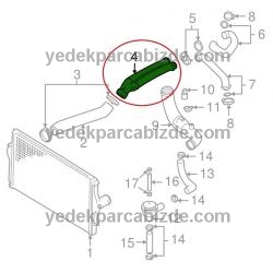 VOLVO INTERCOOLER EMİŞ BORUSU S80 T6 9161701