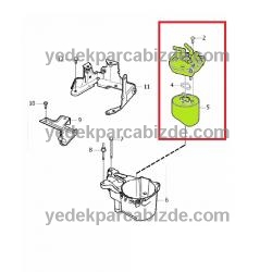 VOLVO S40/S60/S80 D2 MAZOT FİLTRESİ KOMPLE 31321475
