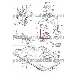 VOLVO S40/V50 ŞANZIMAN TAKOZU ARKA 9487349