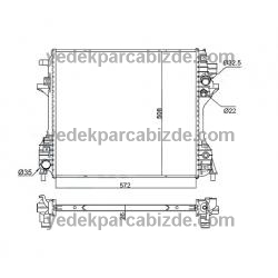 JAGUAR SU RADYATÖRÜ (YAĞ SOĞUTUCULU) / S-TYPE / XF / XJ / XR847964